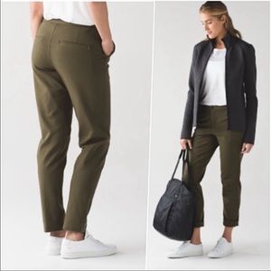 Lululemon City Trek Trousers Military Green